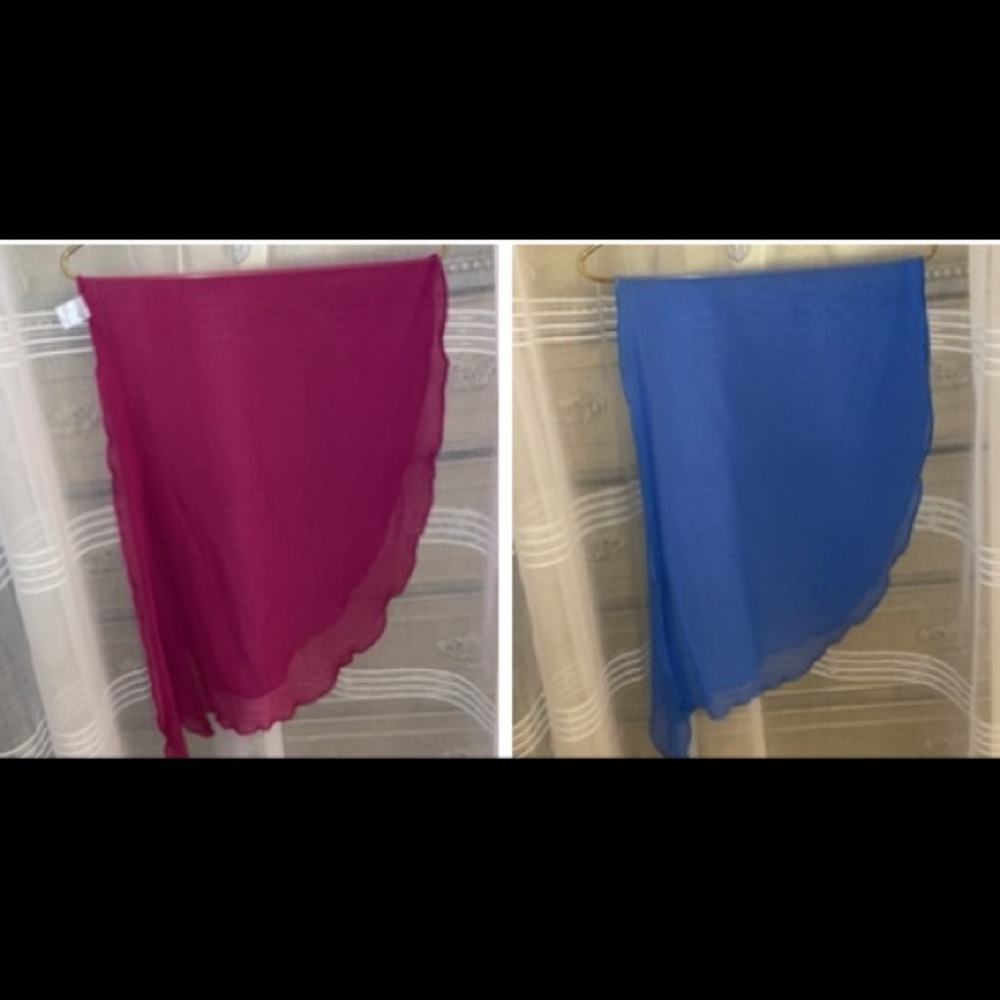 VENUS Women's Swim Sarong in Magenta and Blue